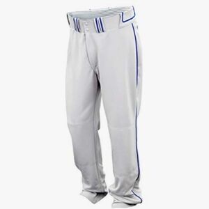 Easton Men's Light Gray Walk-Off Piped Baseball Athletic Pants XL